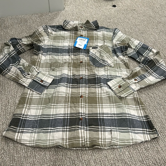 COLUMBIA Women's Calico Basin Flannel Long Sleeve Shirt Size S - Picture 2 of 16